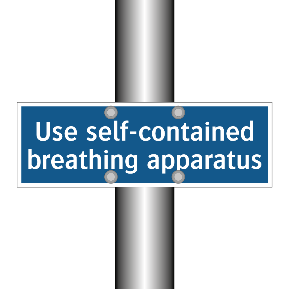 Use self-contained breathing apparatus