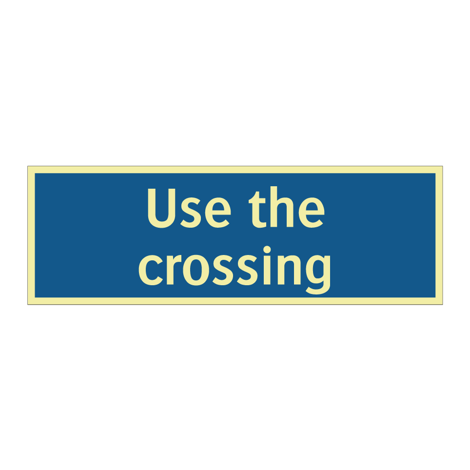 Use the crossing