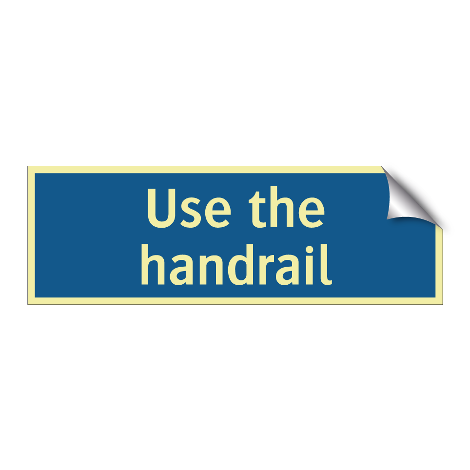 Use the handrail