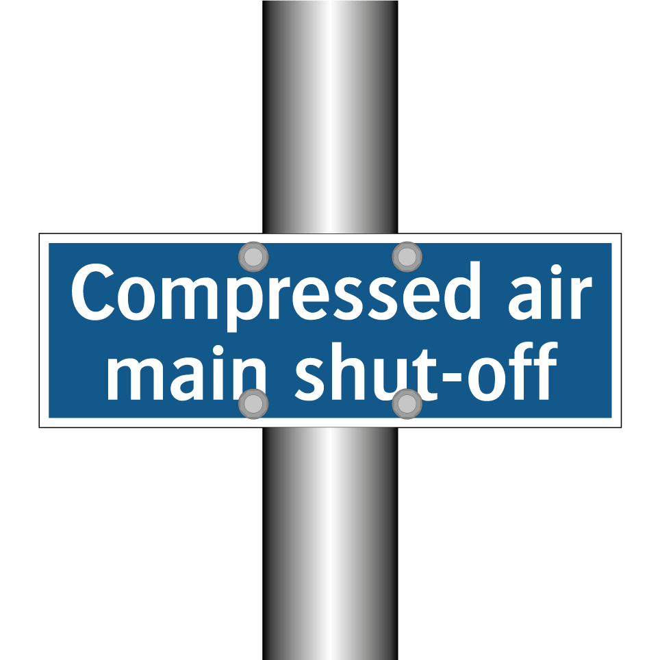 Compressed air main shut-off