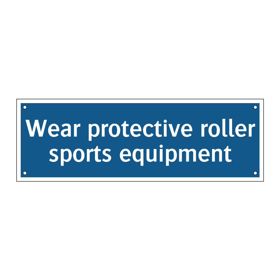 Wear protective roller sports equipment