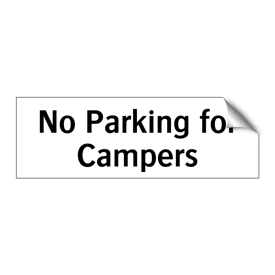 No Parking for Campers