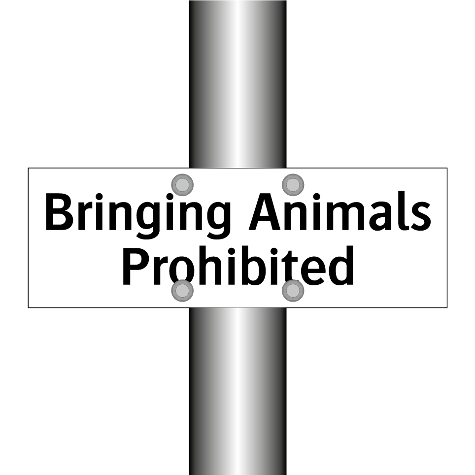 Bringing Animals Prohibited