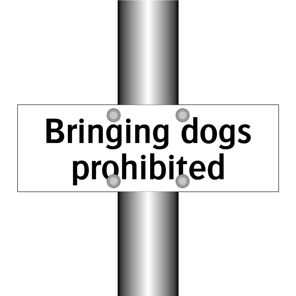 Bringing dogs prohibited