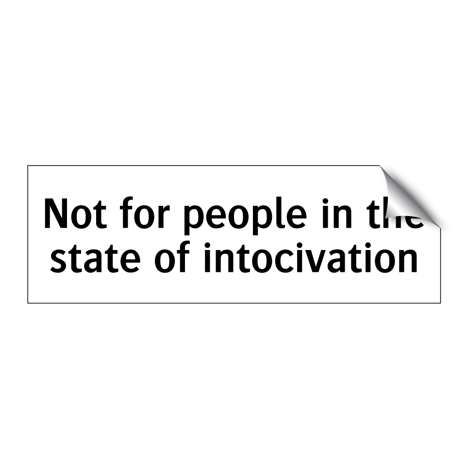 Not for people in the state of intocivation