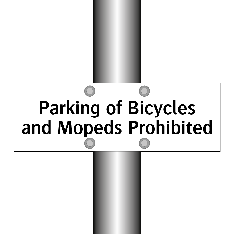 Parking of Bicycles and Mopeds Prohibited