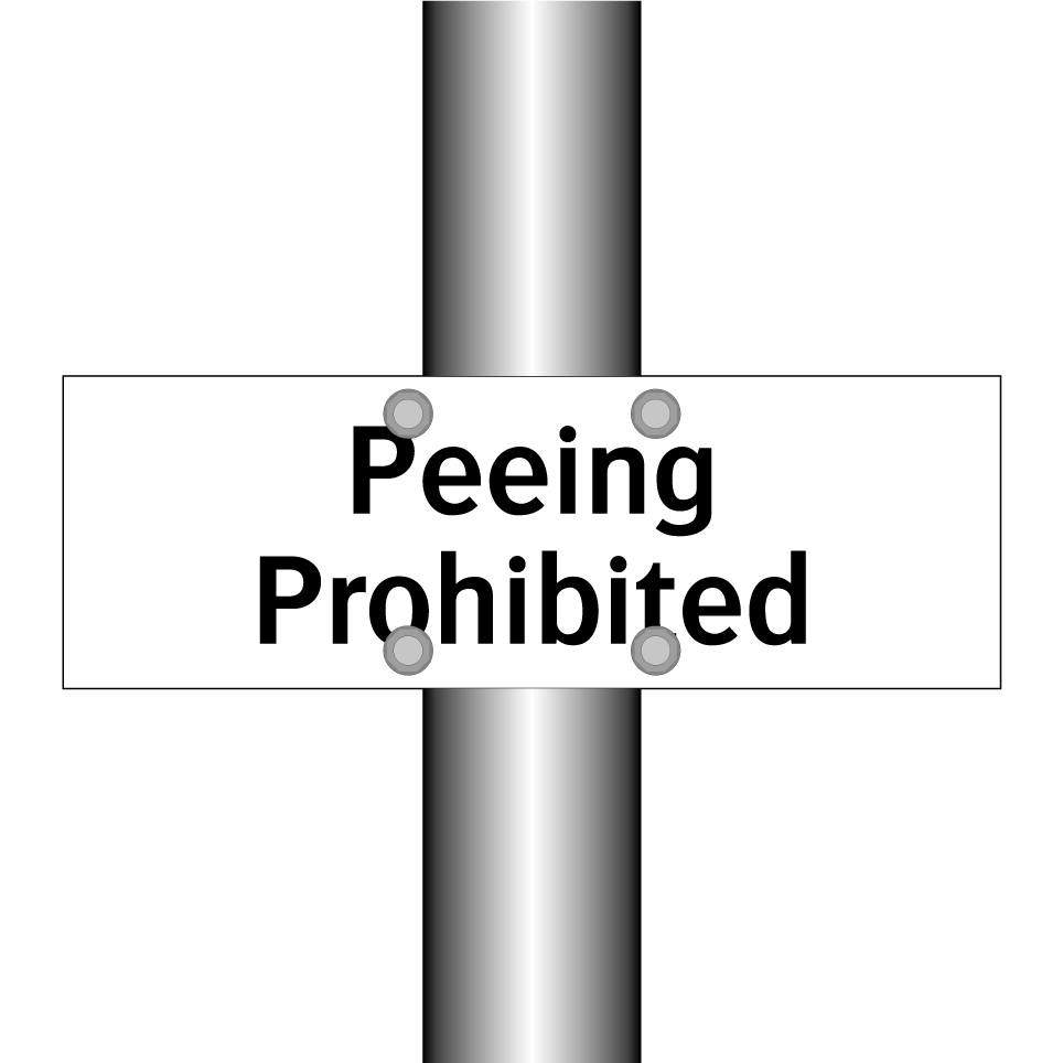 Peeing Prohibited