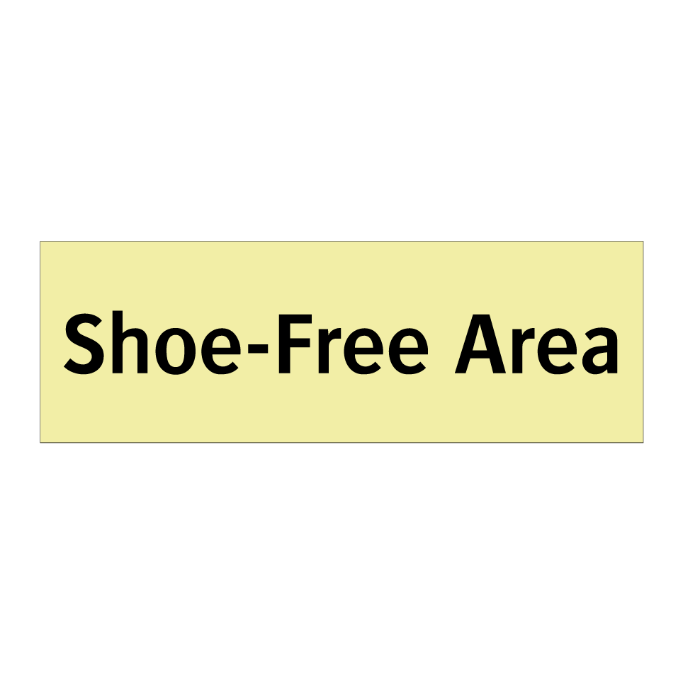 Shoe-Free Area