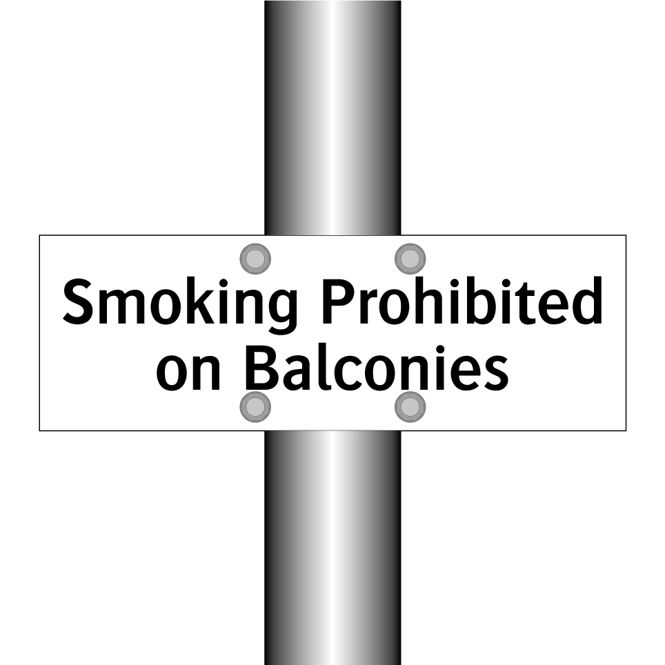 Smoking Prohibited on Balconies