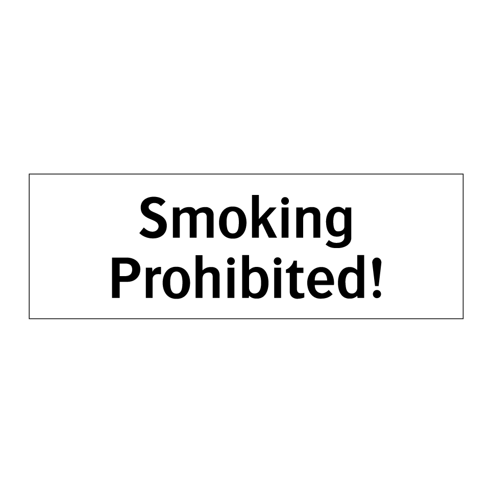 Smoking Prohibited!