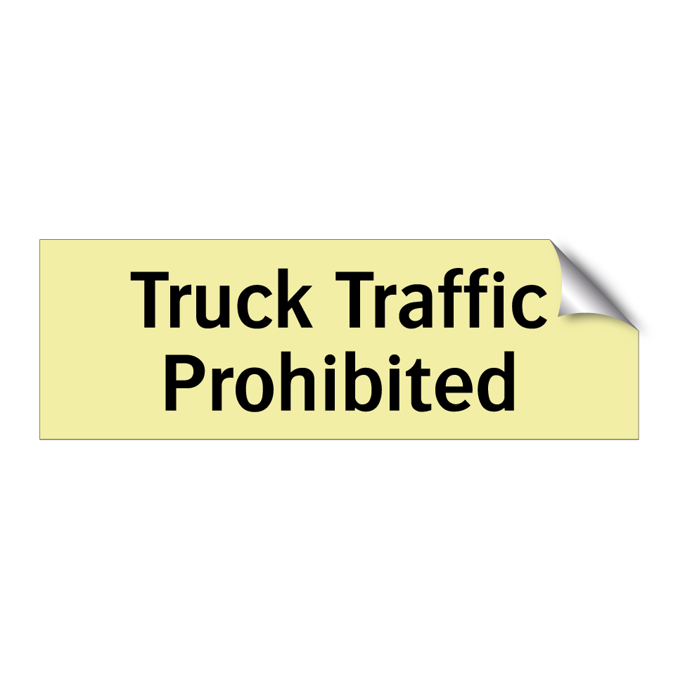 Truck Traffic Prohibited