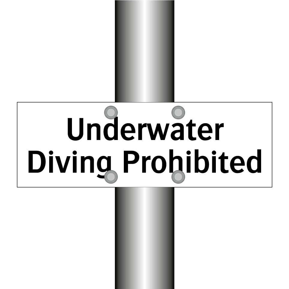 Underwater Diving Prohibited