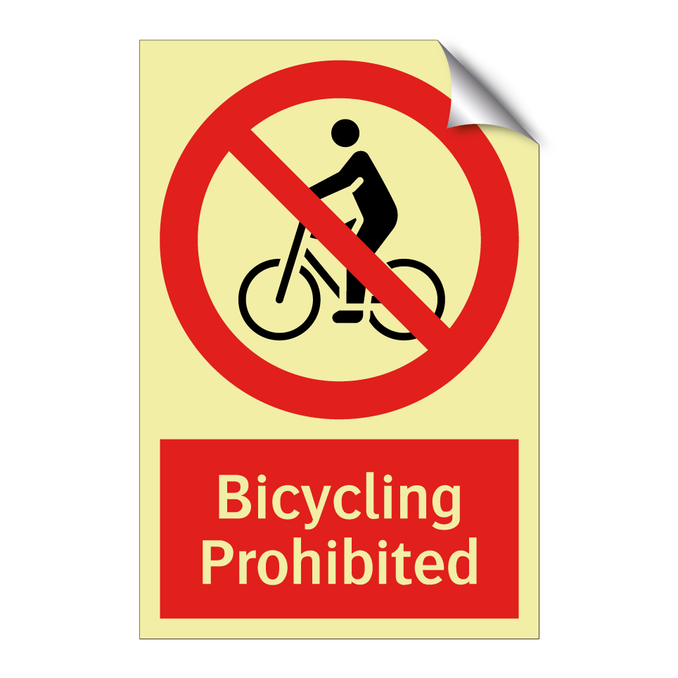 Bicycling Prohibited