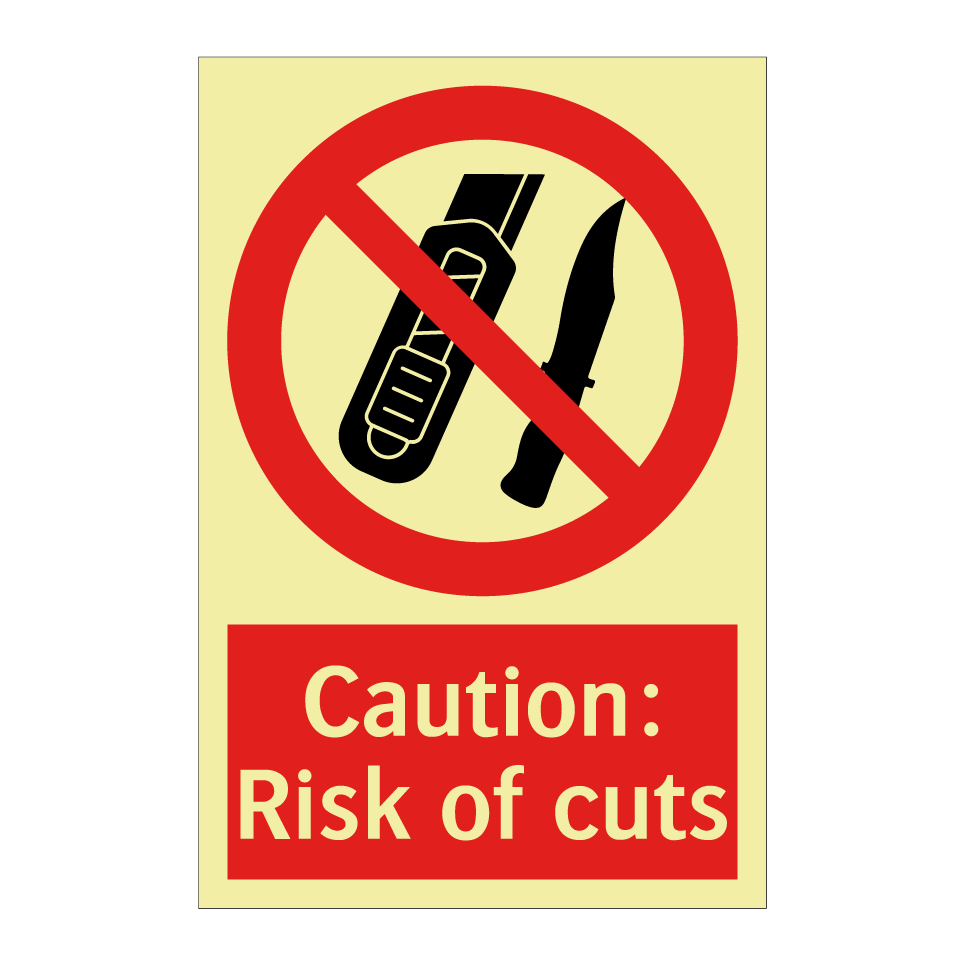 Caution: Risk of cuts