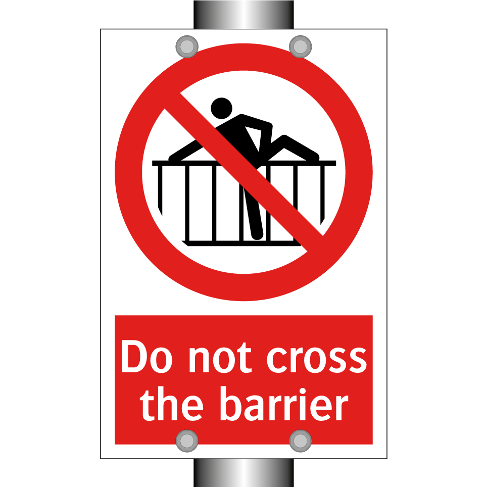 Do not cross the barrier