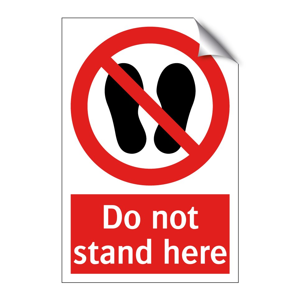 Do not stand here