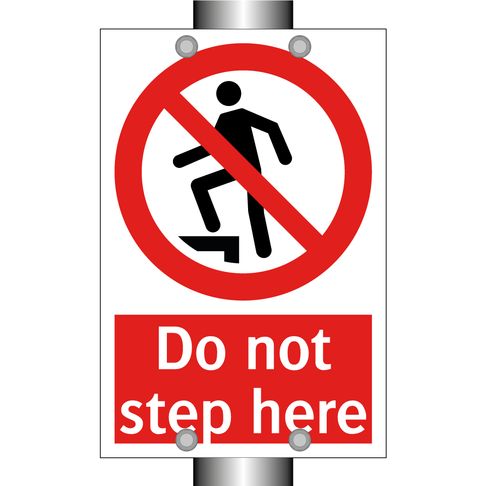 Do not step here