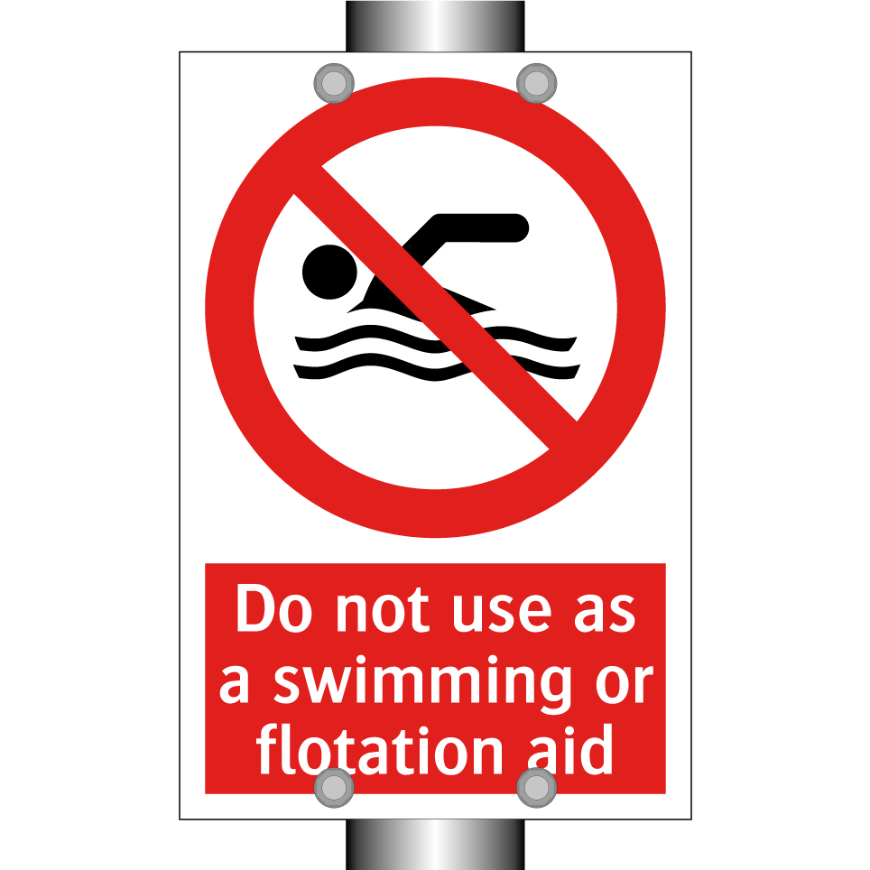 Do not use as a swimming or flotation aid