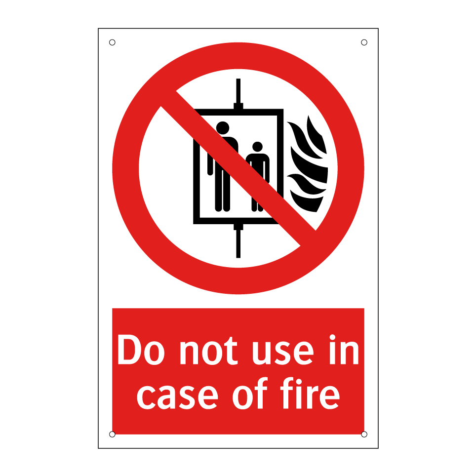 Do not use in case of fire