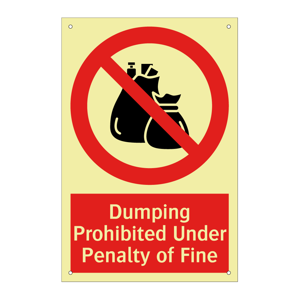 Dumping Prohibited Under Penalty of Fine