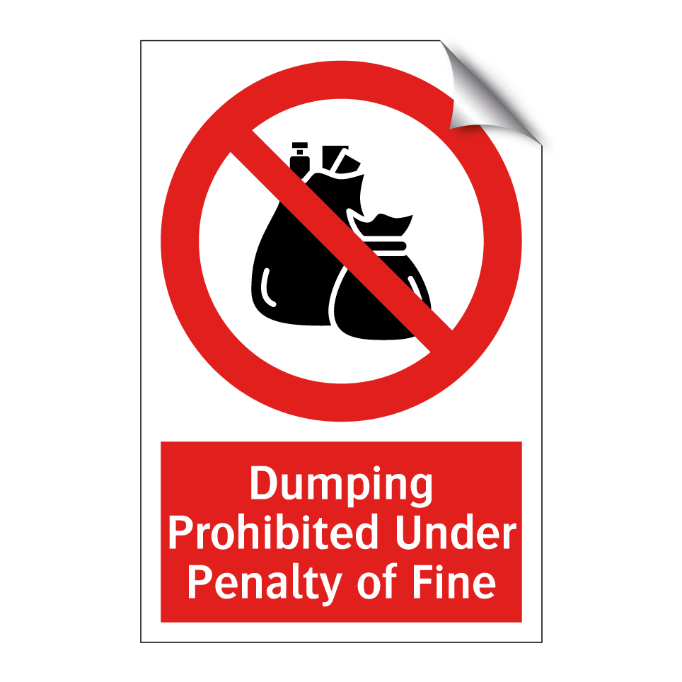 Dumping Prohibited Under Penalty of Fine