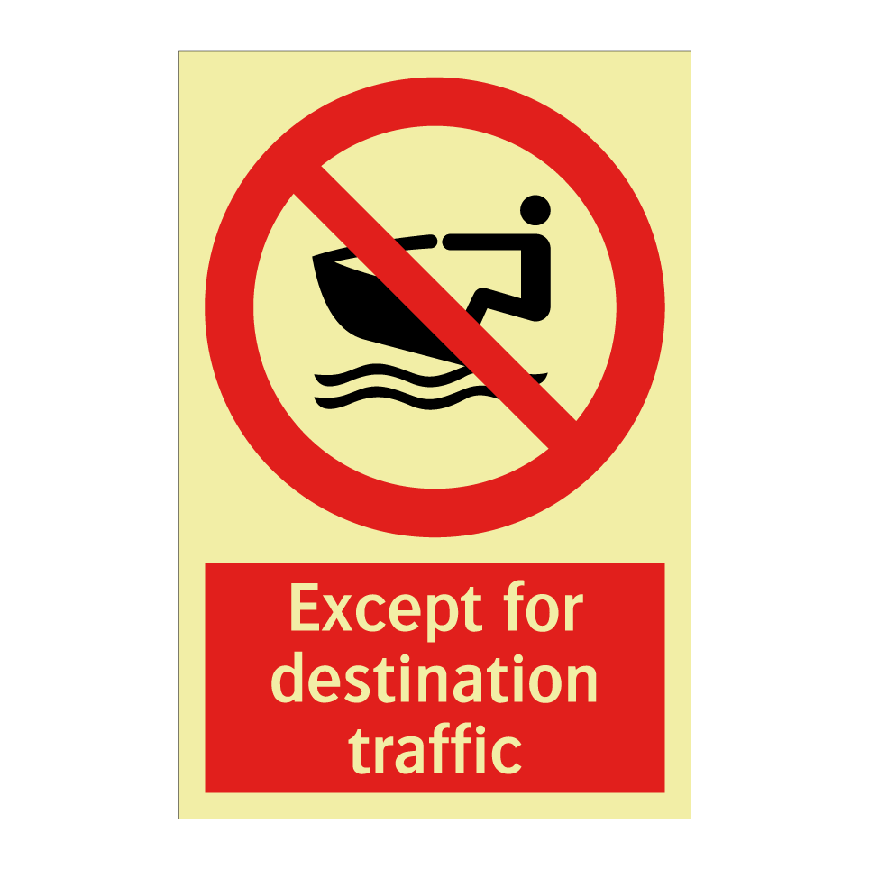 Except for destination traffic