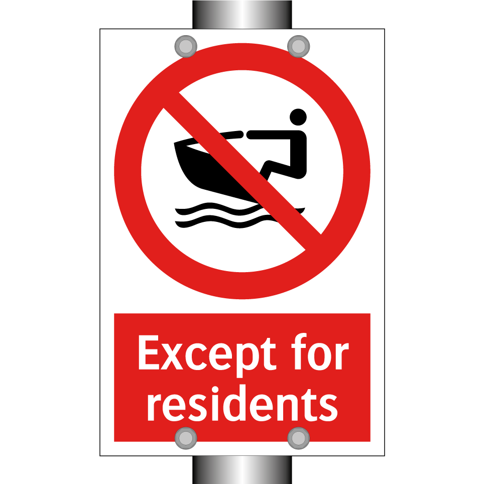 Except for residents