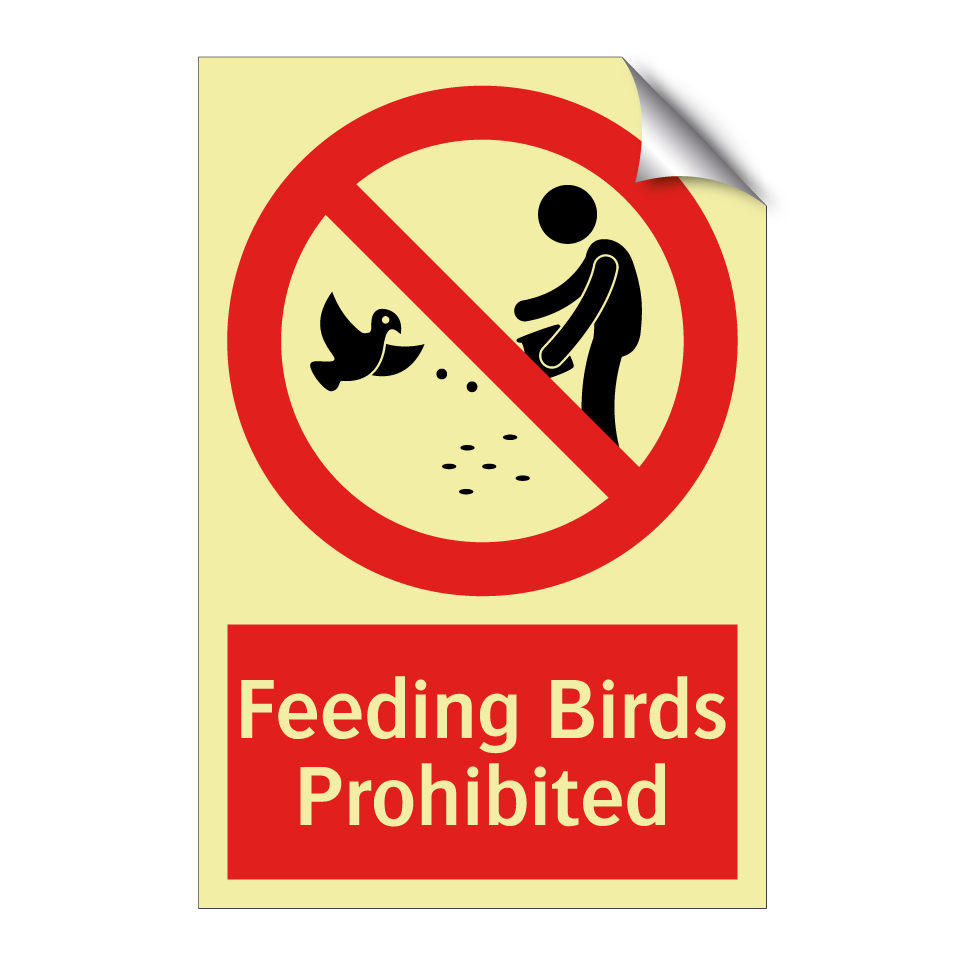 Feeding Birds Prohibited