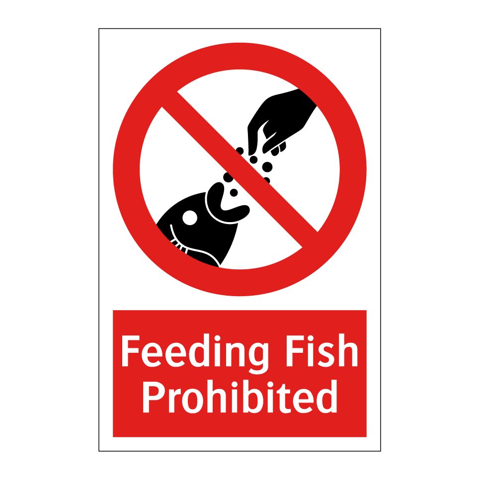 Feeding Fish Prohibited