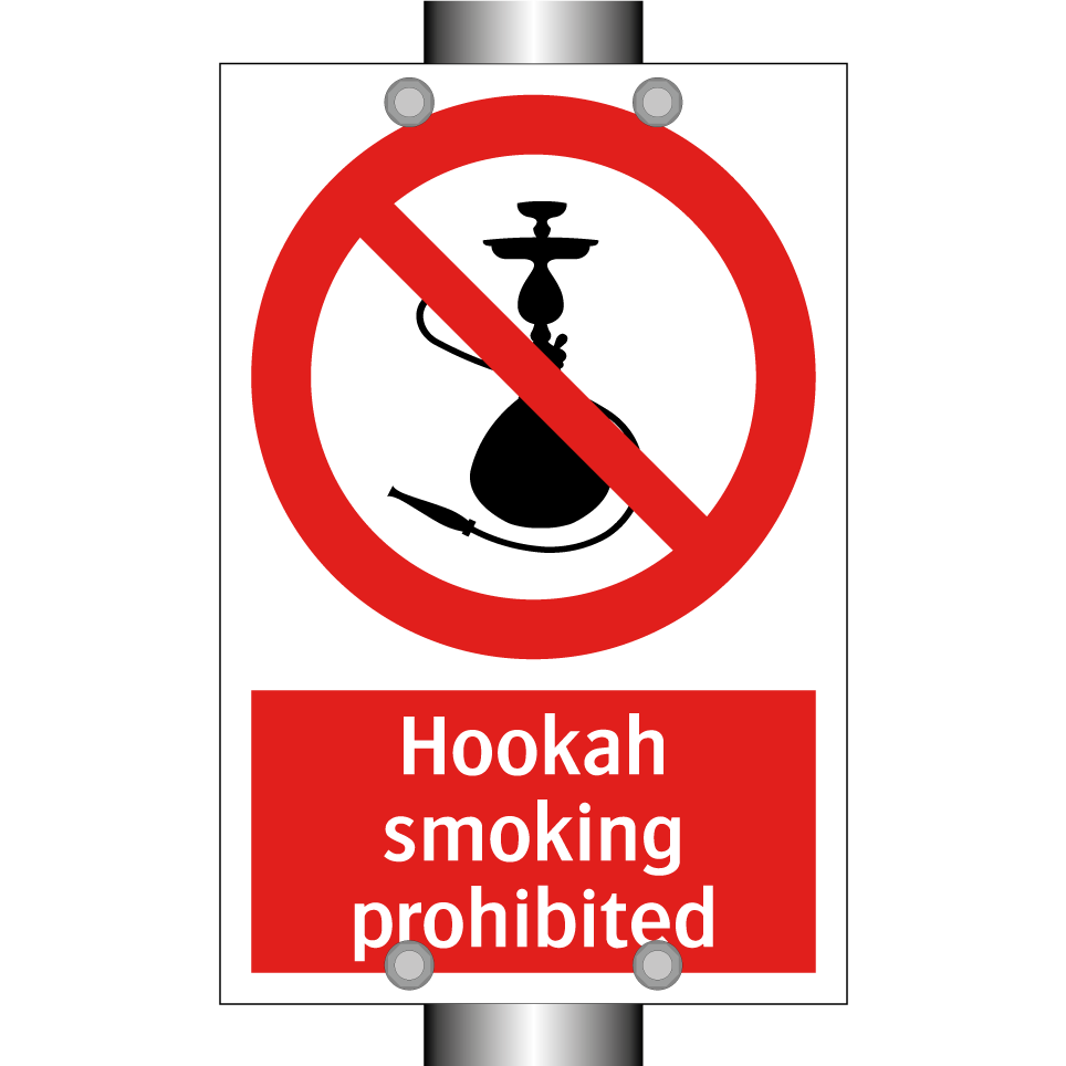 Hookah smoking prohibited