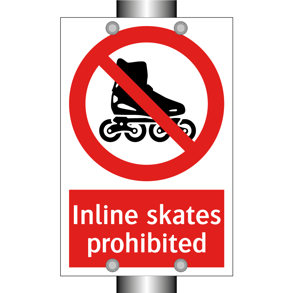 Inline skates prohibited