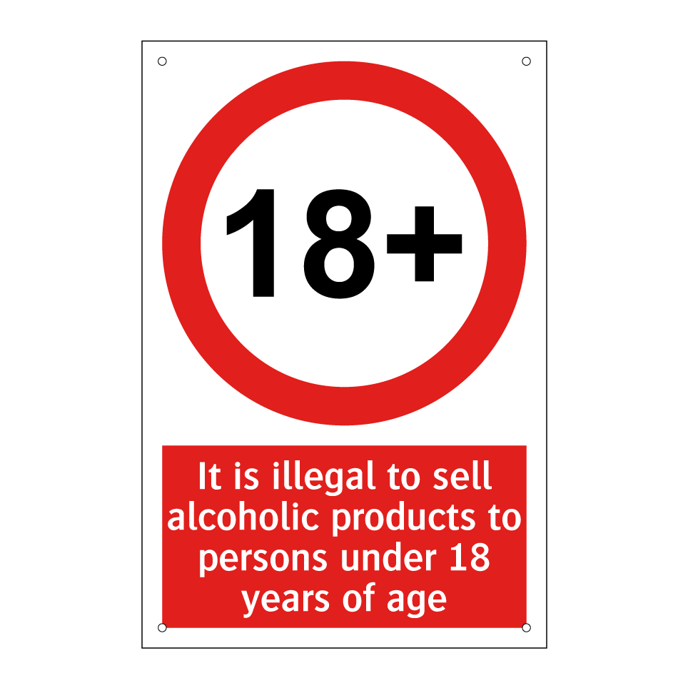 It is illegal to sell alcoholic products to persons under 18 years of age