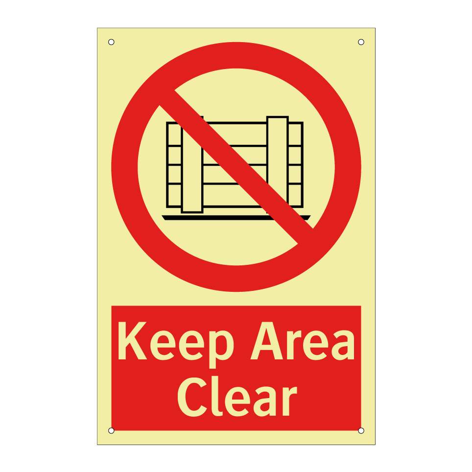 Keep Area Clear