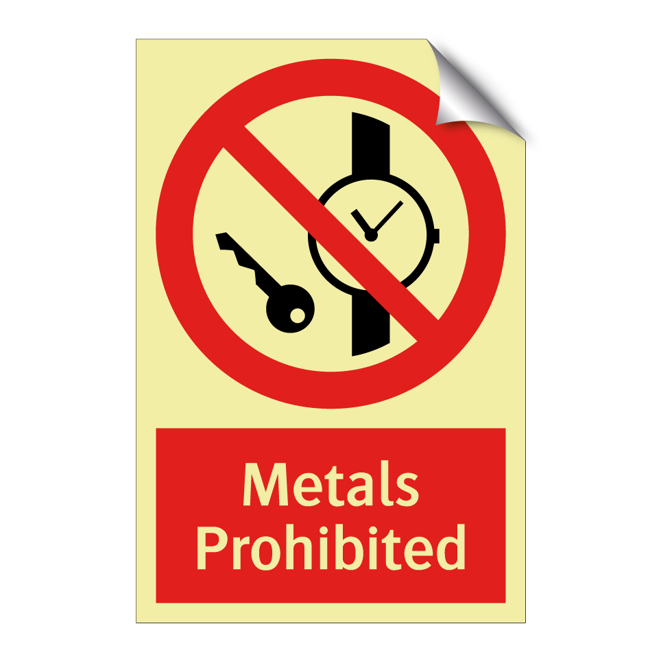 Metals Prohibited