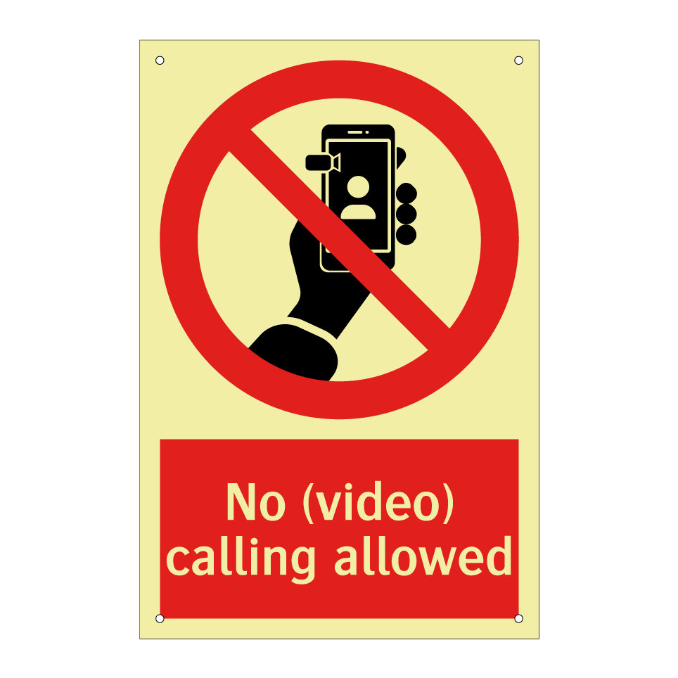 No (video) calling allowed