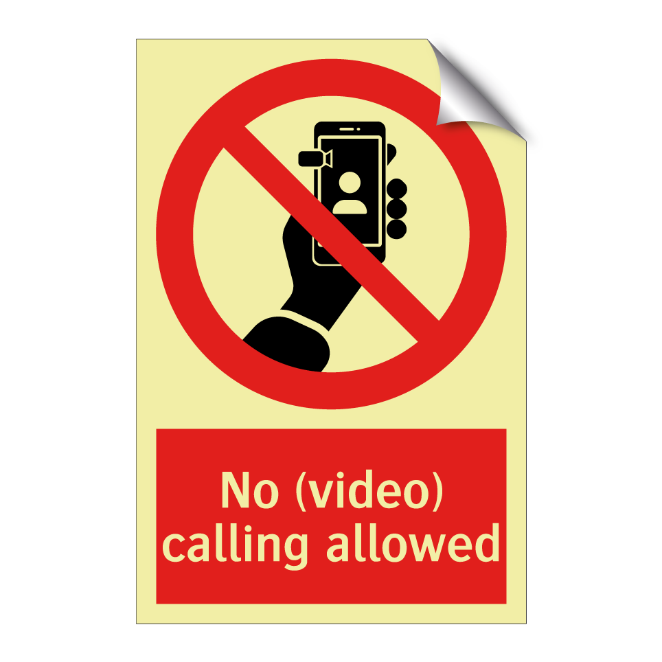No (video) calling allowed