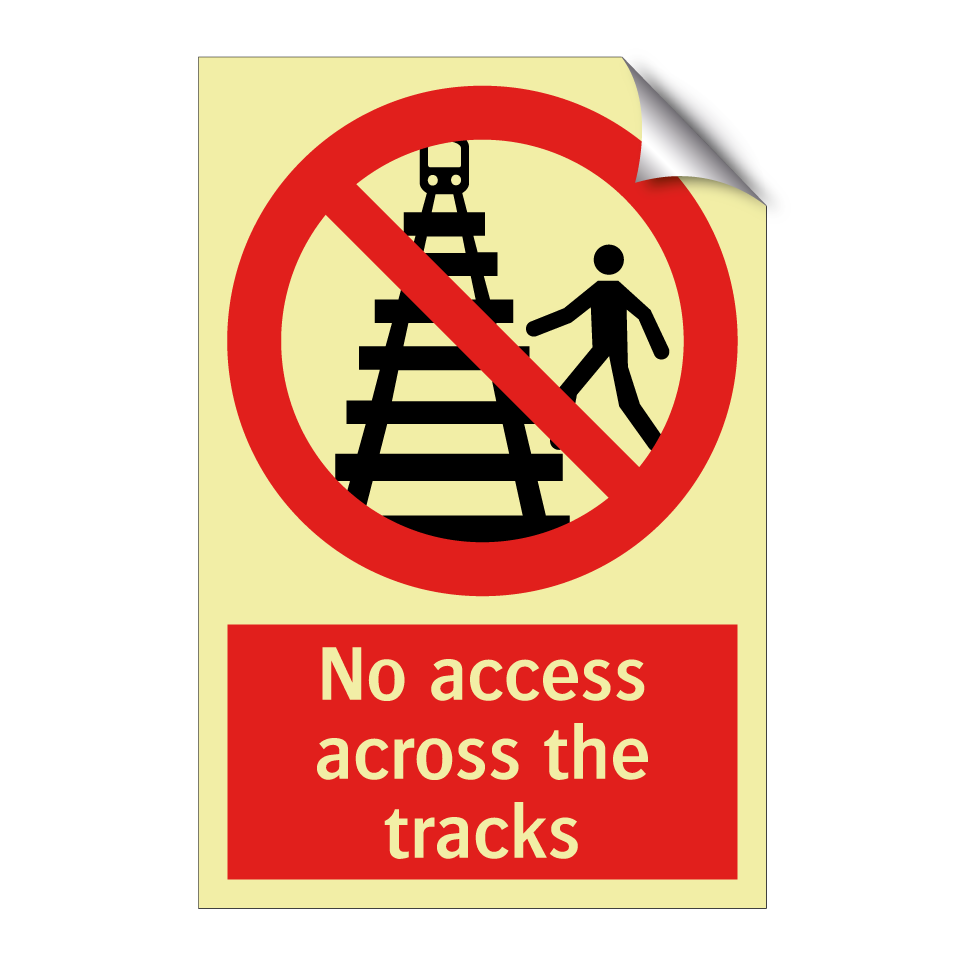 No access across the tracks