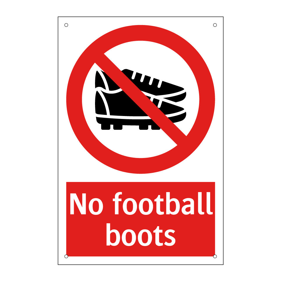 No football boots