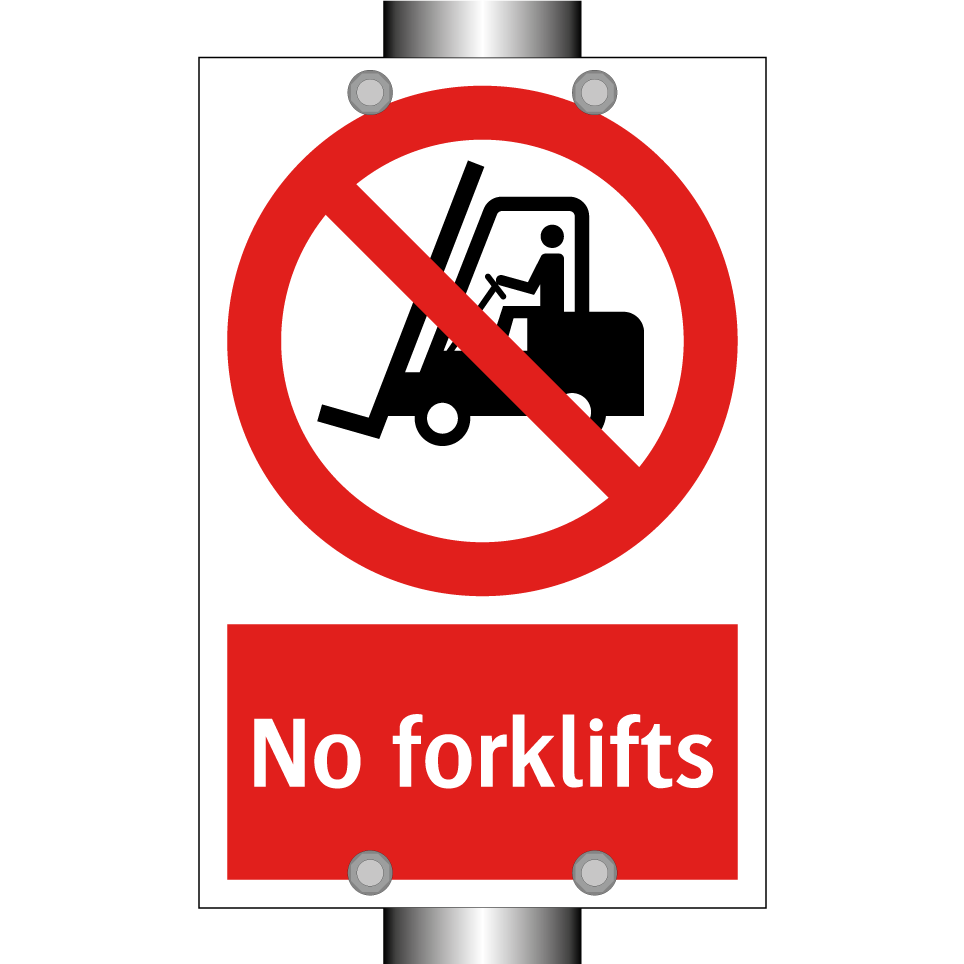 No forklifts