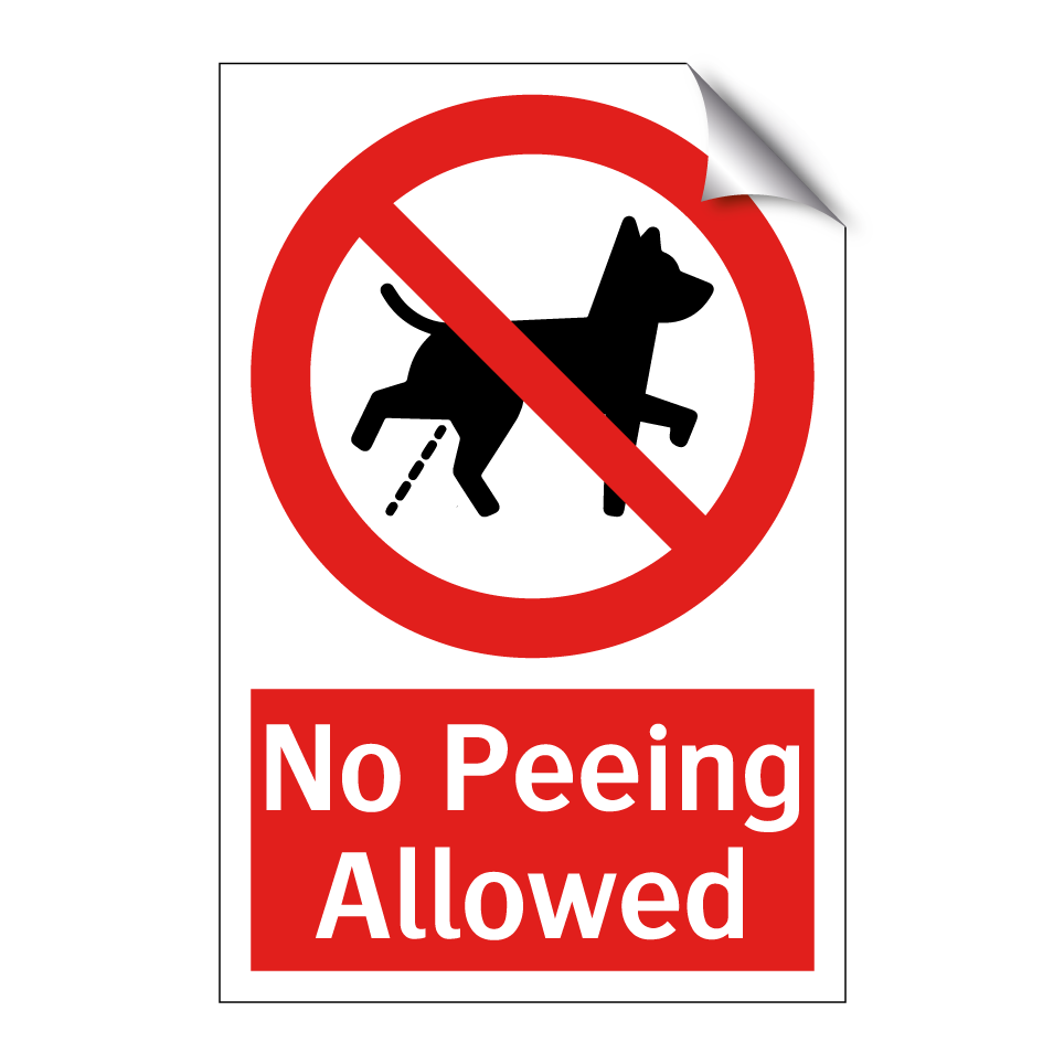 No Peeing Allowed