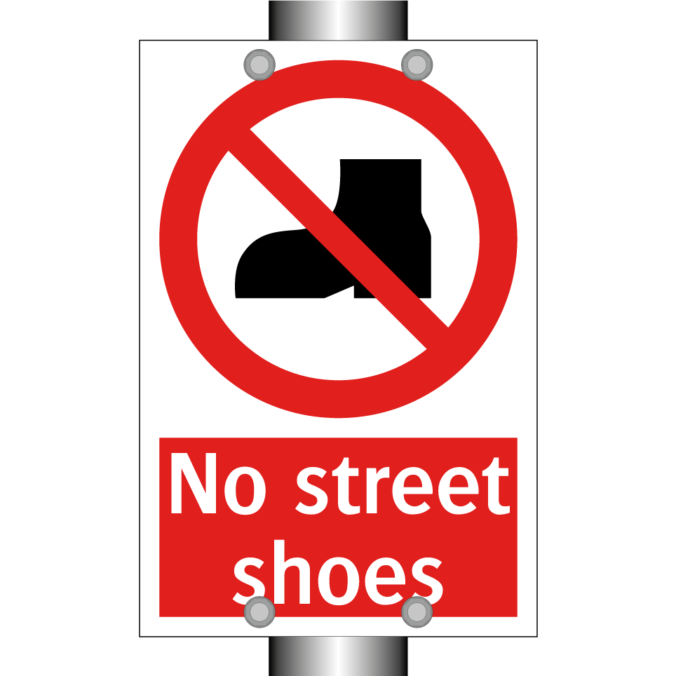 No street shoes