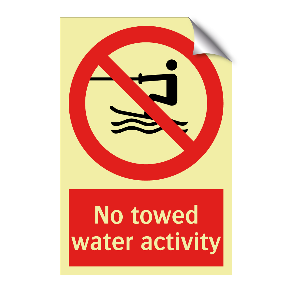 No towed water activity