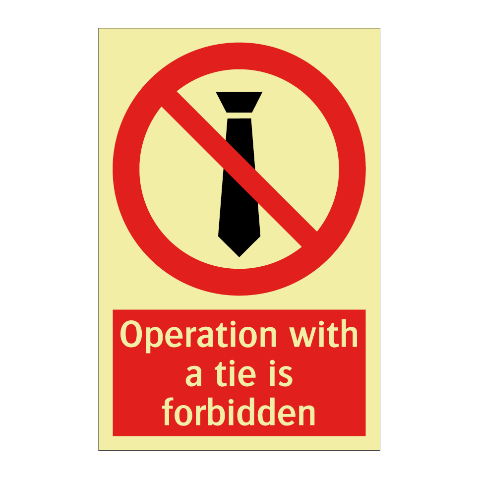 Operation with a tie is forbidden