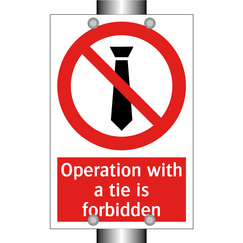 Operation with a tie is forbidden