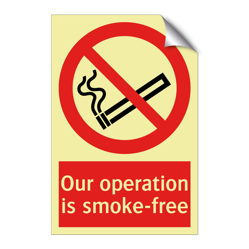 Our operation is smoke-free