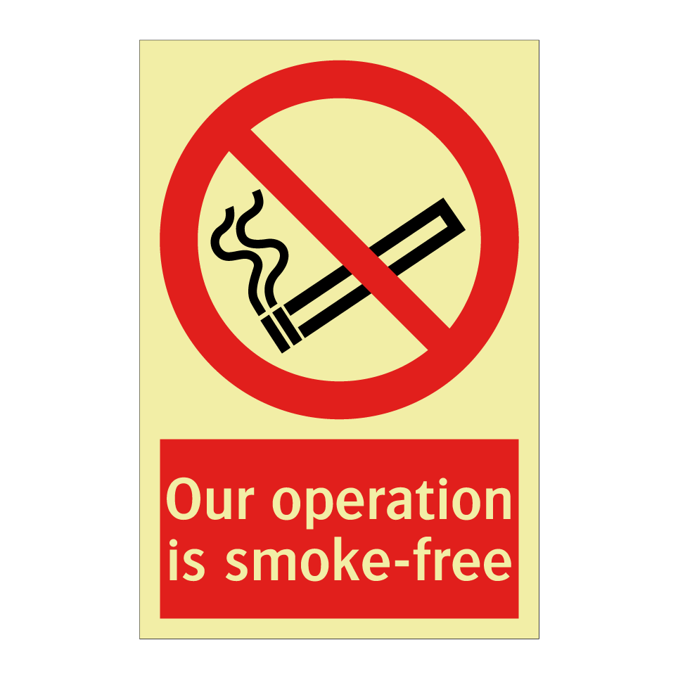 Our operation is smoke-free