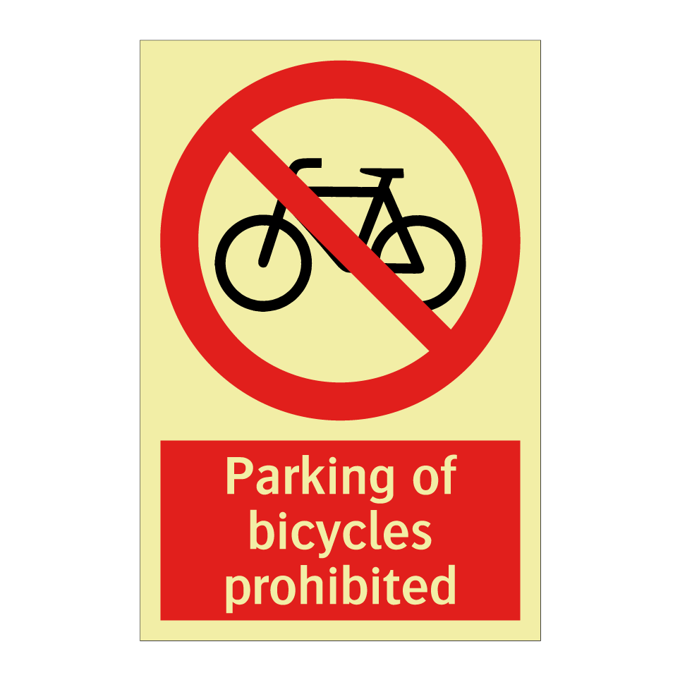 Parking of bicycles prohibited