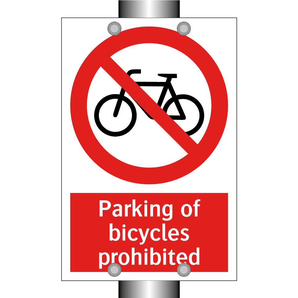 Parking of bicycles prohibited