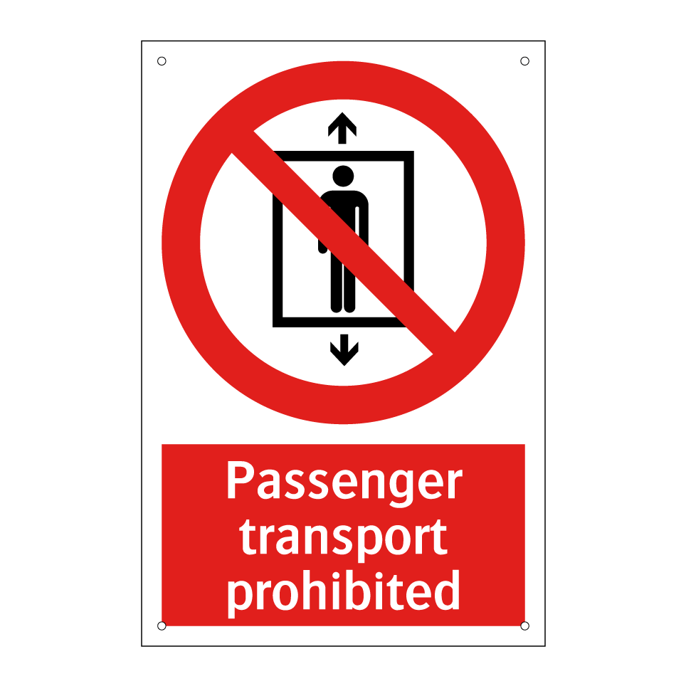 Passenger transport prohibited