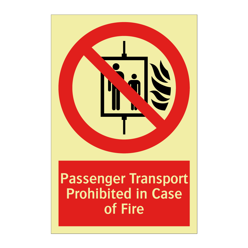 Passenger Transport Prohibited in Case of Fire